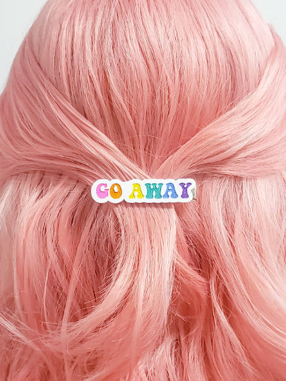 Go Away Hair Clip - Pop Pastel