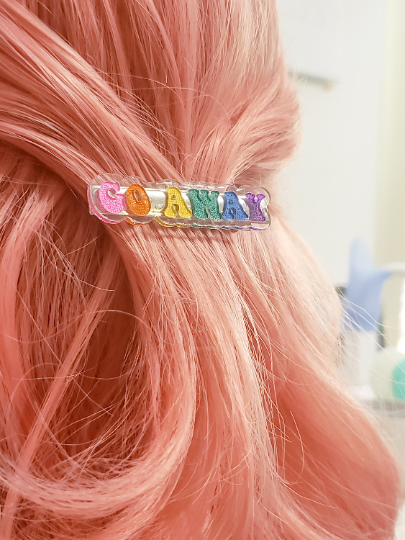 Go Away Hair Clip - Pop Pastel