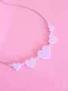 Hearts Necklace - Pop Pastel