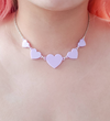 Hearts Necklace - Pop Pastel