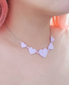 Hearts Necklace - Pop Pastel