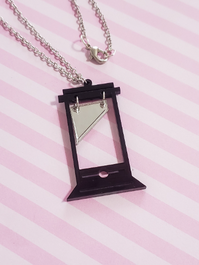 Guillotine Moving Blade Necklace - Pop Pastel