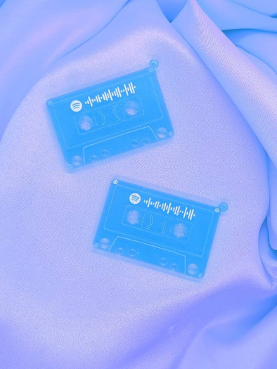 Spotify Cassette Earrings - Pop Pastel