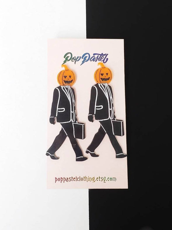 Pumpkin Dwight Studs - Pop Pastel
