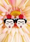 Frida Kahlo Earrings - Pop Pastel