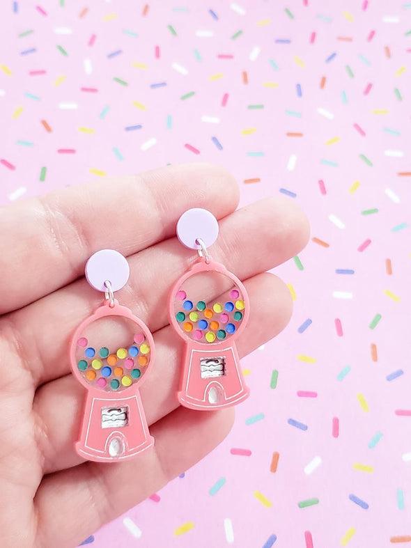 Gumball Machine Earrings | Bubblegum Machine - Pop Pastel