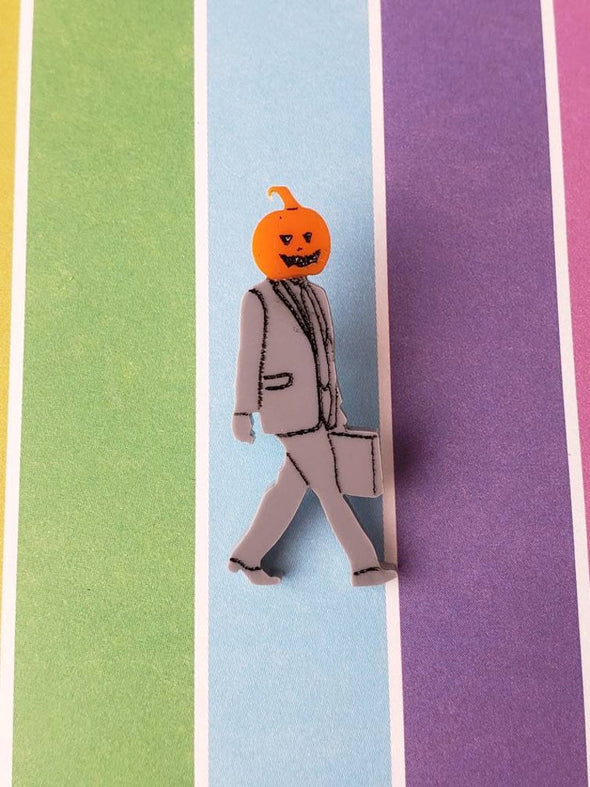 Pumpkin Dwight Pin - Pop Pastel