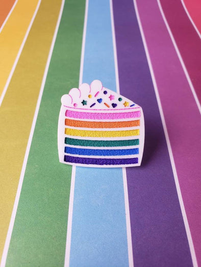 Rainbow Cake Pin - Pop Pastel
