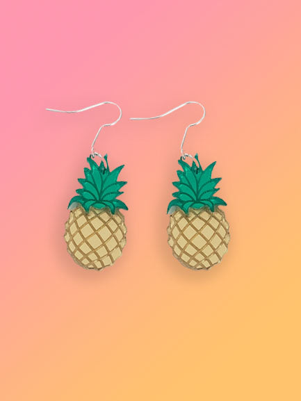Pineapple Earrings - Pop Pastel