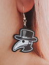 Plague Doctor Earrings - Pop Pastel