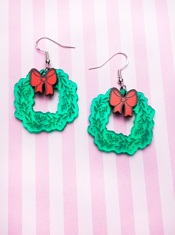 Wreath Earrings - Pop Pastel